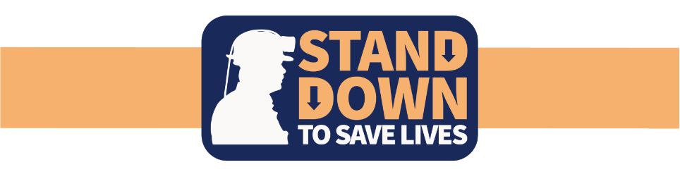 Stand Down save lives header logo