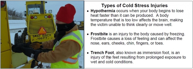 Types of cold injuries
