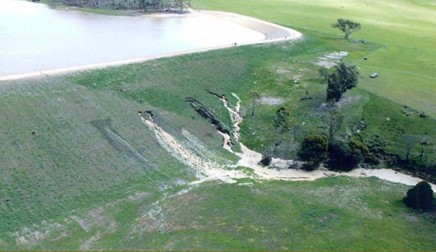 Conduct visual inspections of all impoundments soon after significant rain or snowmelt events.