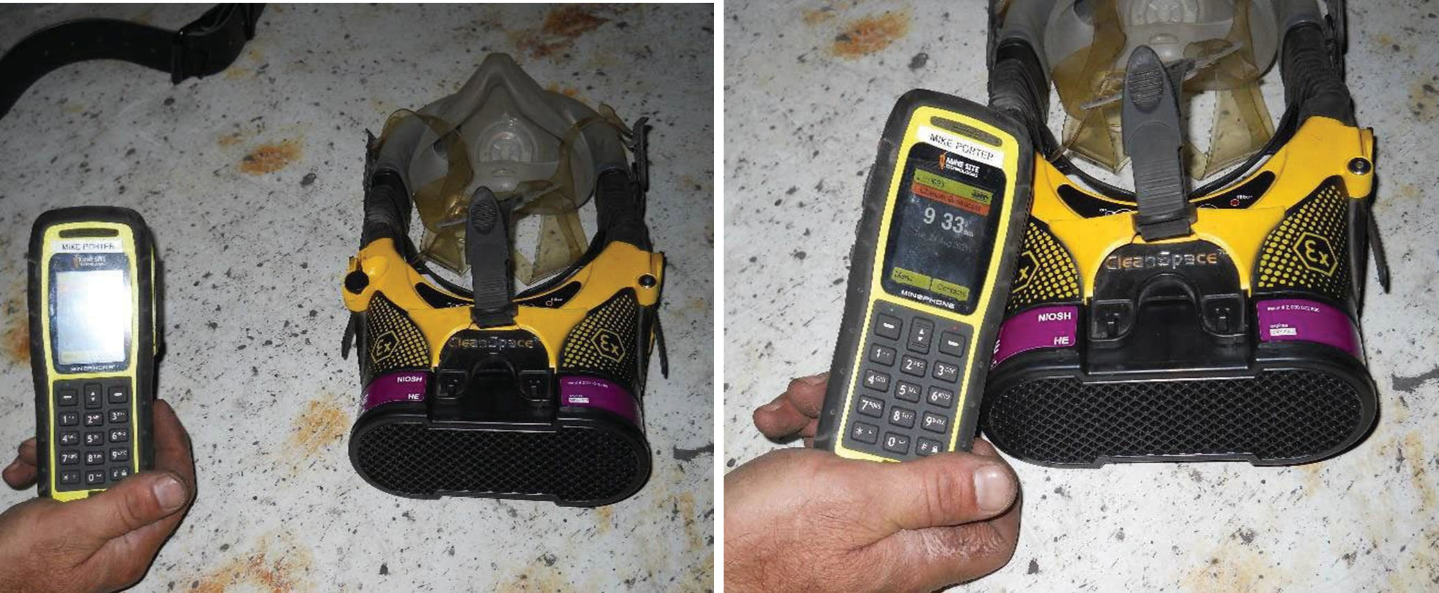 Testing CleanSpace EX Model MP70 phones