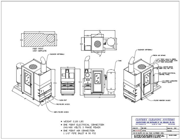 Appendix A clothes cleaning boot general arrangement drawing