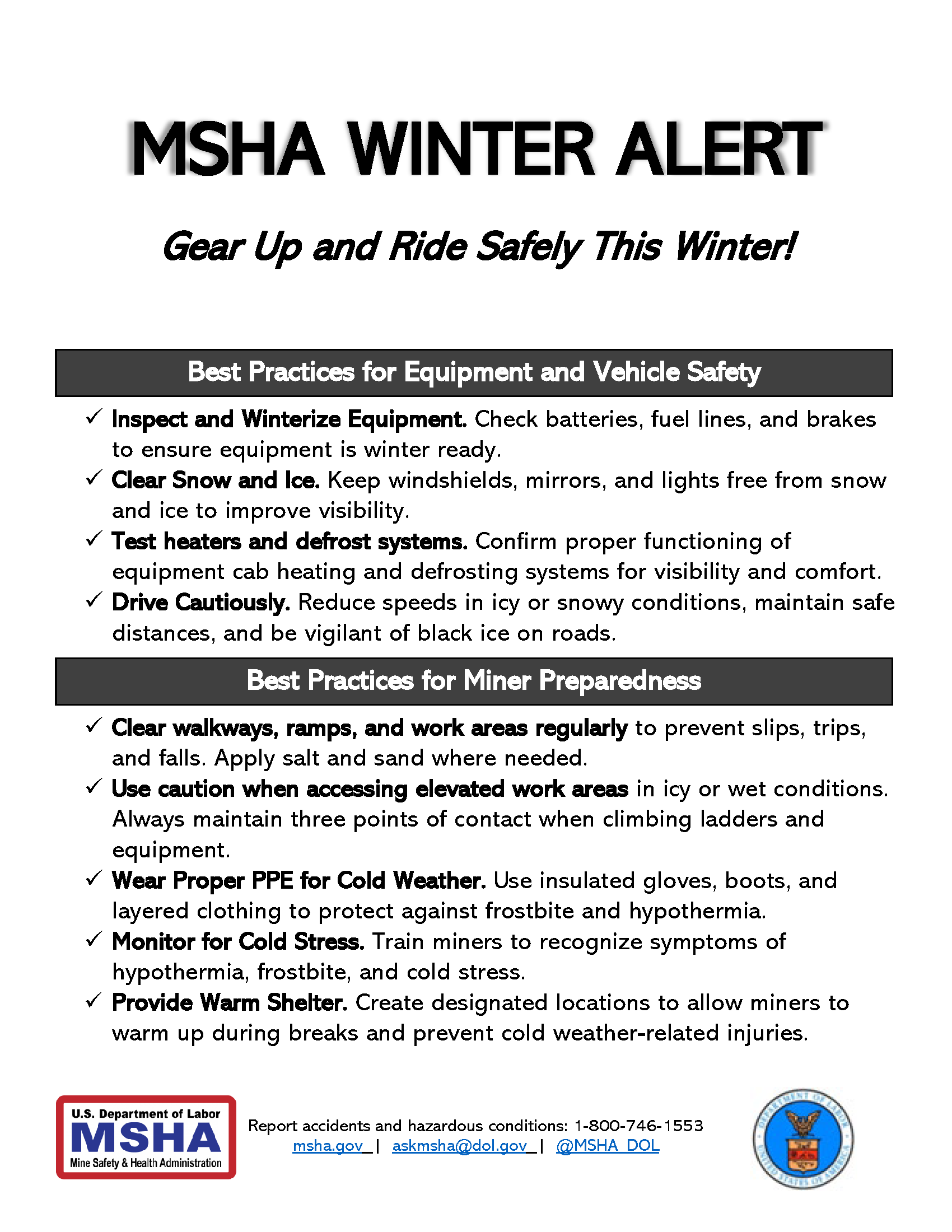 winter hazard poster alt text below