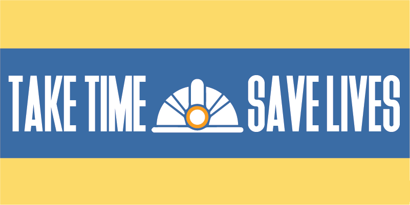 Take Time Save Lives sticker Seal