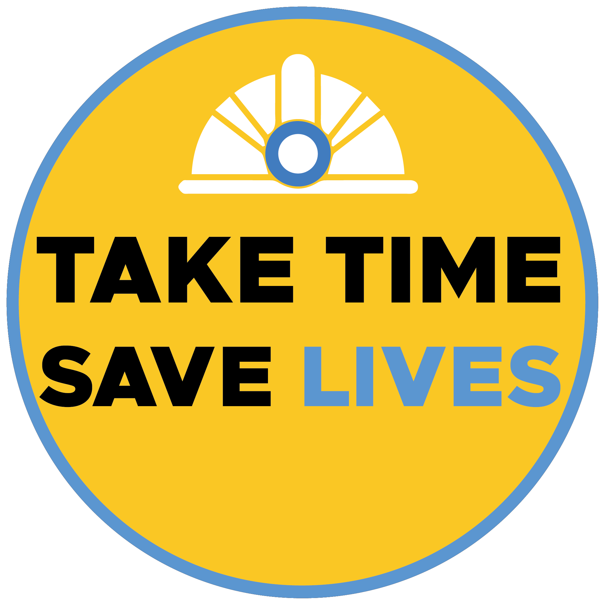 Take Time Save Lives sticker Seal