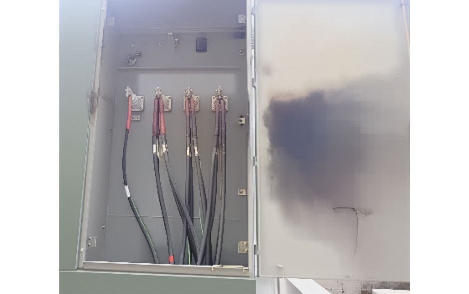 Circuit panel after an arc flash incident