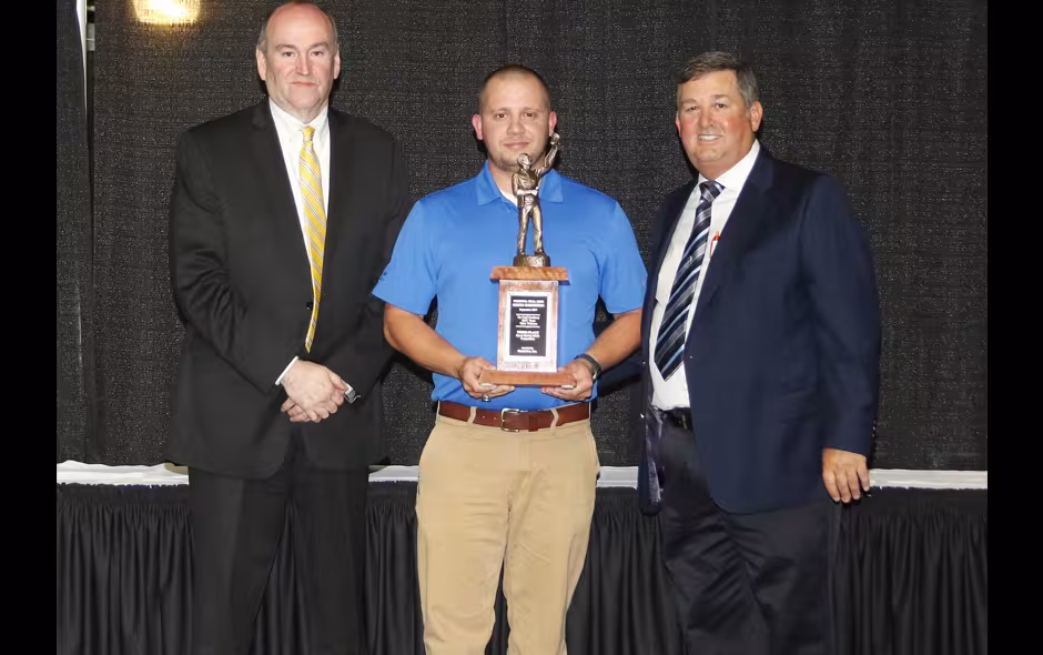 3rd Place Bench BioPak 240-R - KY Coal Academy - MCC Team - Taber Tichener on stage