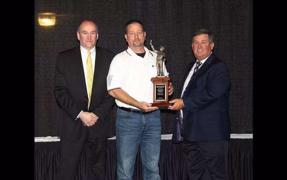 3rd Place Preshift - Mettiki Coal WV LLC - Mettiki Team #1 - Mike Fulmer on stage