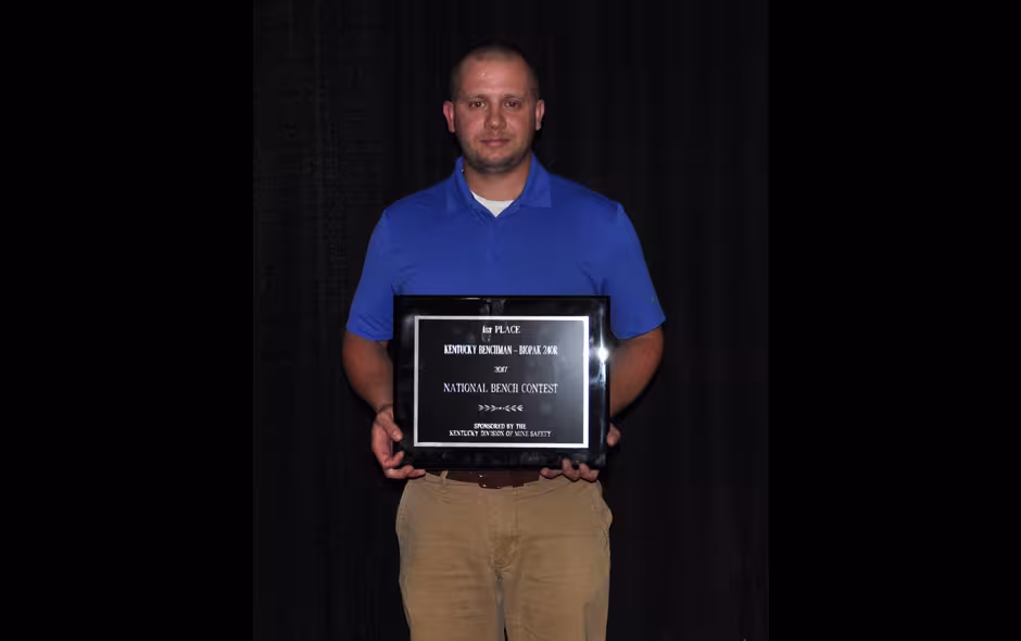 State Awards Kentucky - BioPak 240R - Kentucky Coal Academy MCC Team - Taber Tichener - 1