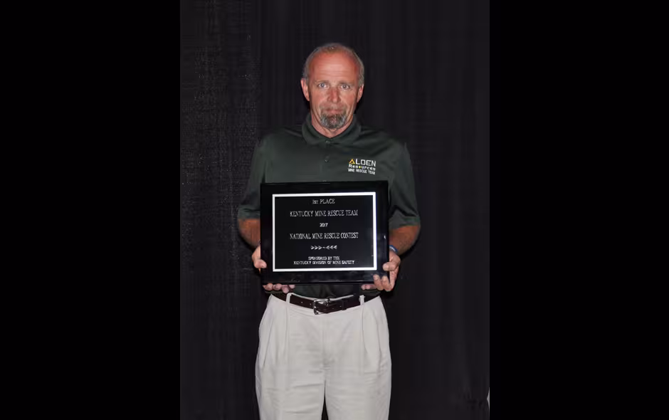 State Awards Kentucky - Mine Rescue - Alden Resources LLC - Fred Shannon, Capt - 1