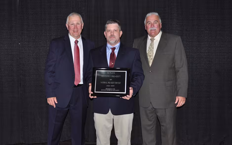 State Awards Kentucky - Preshift - Warrior Coal - Cardinal - Chad Greenlee 