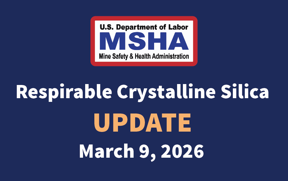Respireble crystalline Silica update March 9, 2026