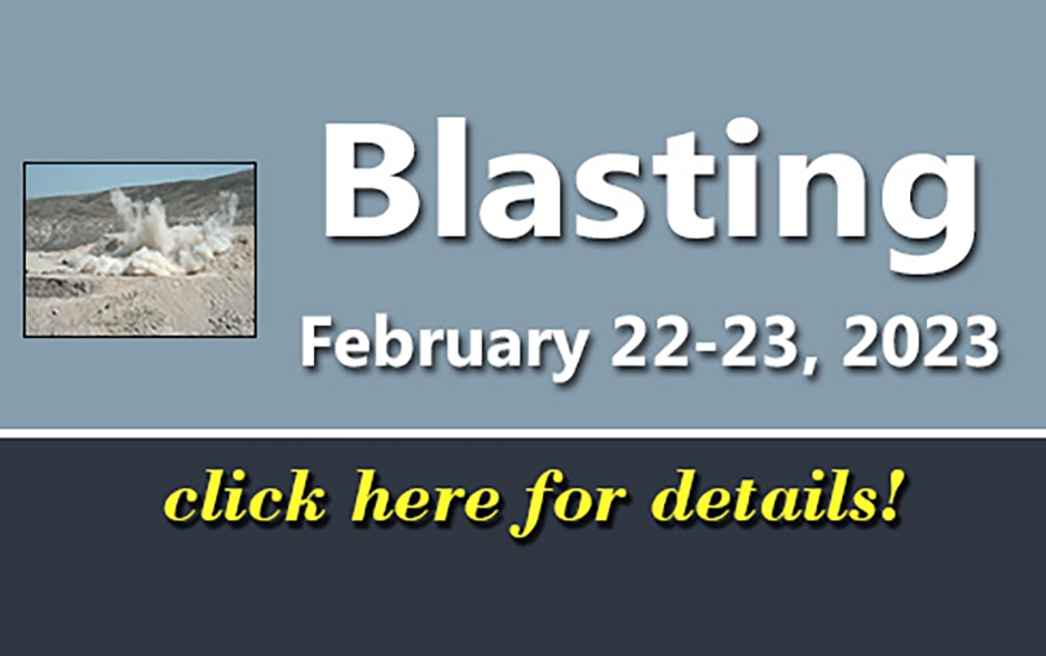 Mine Blasting Safety and Application Seminar