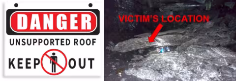 Two of the four roof fall fatalities in the past 3 years have occurred when miners traveled or worked under unsupported roof.