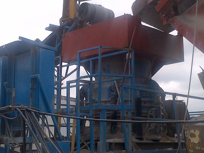 accident scene where The victim looked into an operating crusher and a tooth, that broke free from an excavator bucket, was ejected from the crusher and struck him.