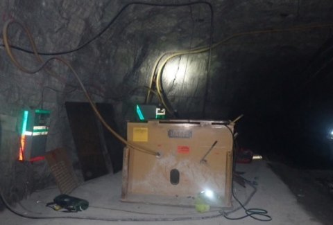 Accident scene where an electrician was electrocuted when he came in contact with one phase of a 13,200-volt three phase power source.