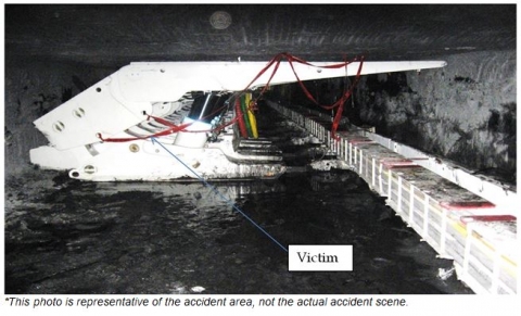 Photo of Accident Scene Described in the Paragraph Above