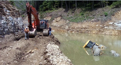 Photo of Accident Scene Described in the Paragraph Above