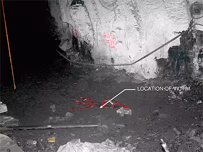 Photo of Accident Scene Described in the Paragraph Above