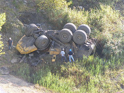 Photo of Accident Scene Described in the Paragraph Above