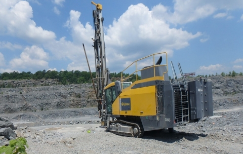 Accident scene where a contract driller was working outside of his drill when he fell from the top of a highwall.