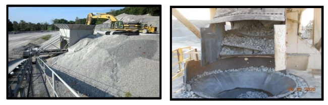 These confined spaces included a sand and gravel bin, a sand-filled hopper, and a cone crusher. All three miners were engulfed by falling material.