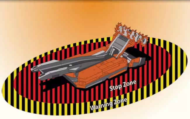 Continuous Mining Machine Outfitted with Proximity Detection System