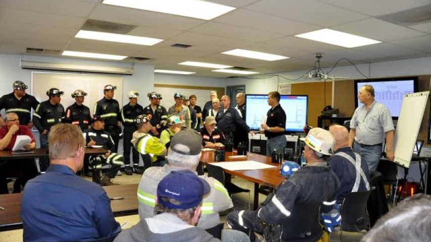 Mine rescue training conference