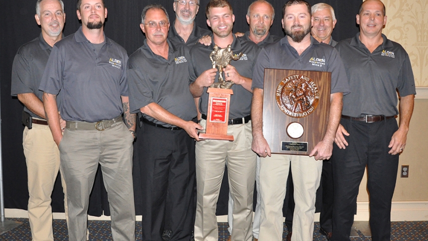 Winner of the Combination (Mine Rescue/First Aid) Competition: Mine Rescue Services LLC’s “Southeast Kentucky Team” (Corbin, Kentucky).
