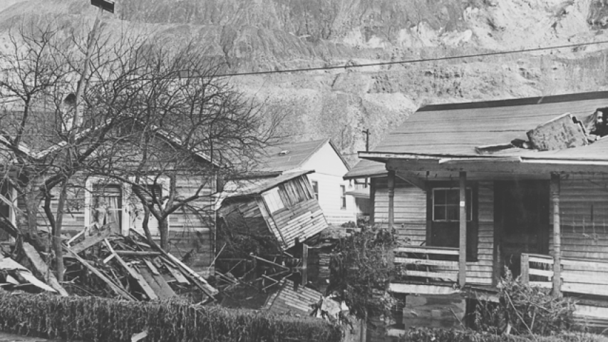 Many homes were lost during the Buffalo Creek mining disaster in 1972.